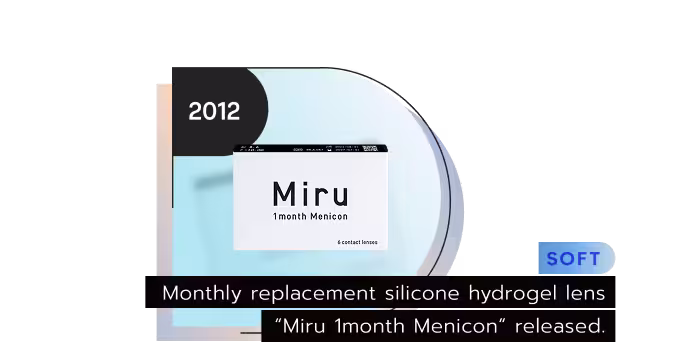 Daily disposable lens "Miru 1day Menicon Flat Pack" released.