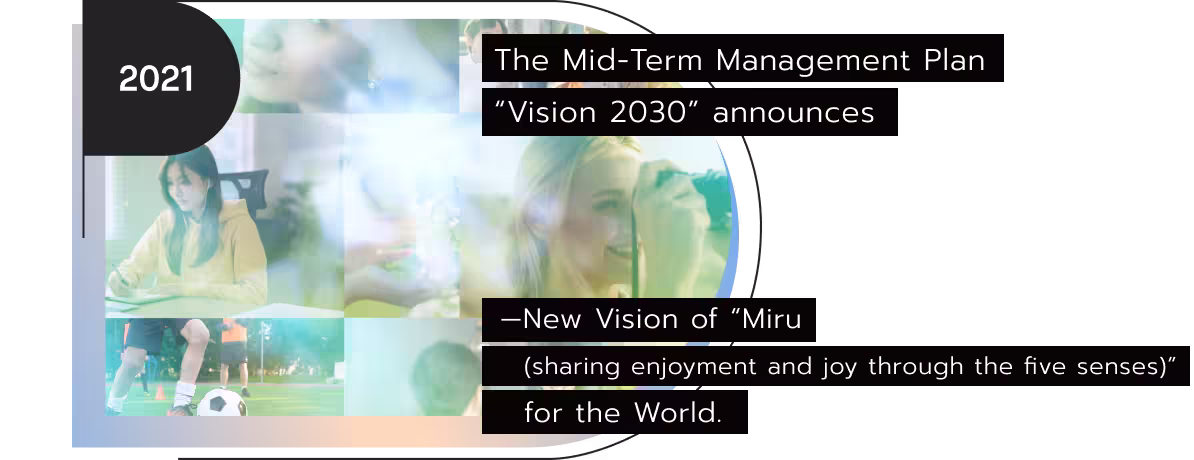 The Mid-Term Management Plan "Vision 2030" announces —New Vision of "Miru" for the World.