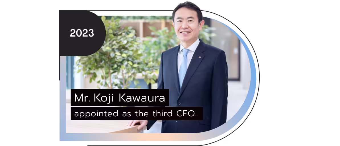 Mr. Koji Kawaura appointed as the third CEO.